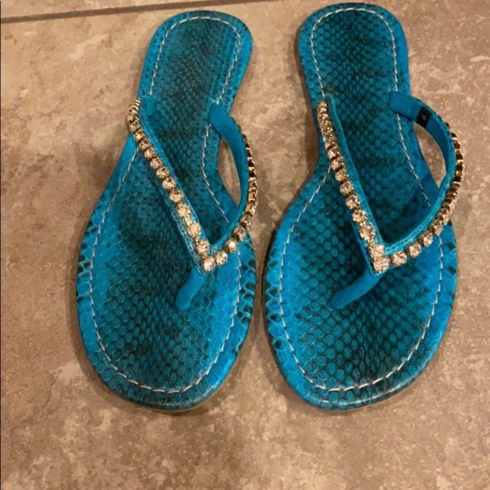 3/$25 Fashion Flip Flops - Never worn!